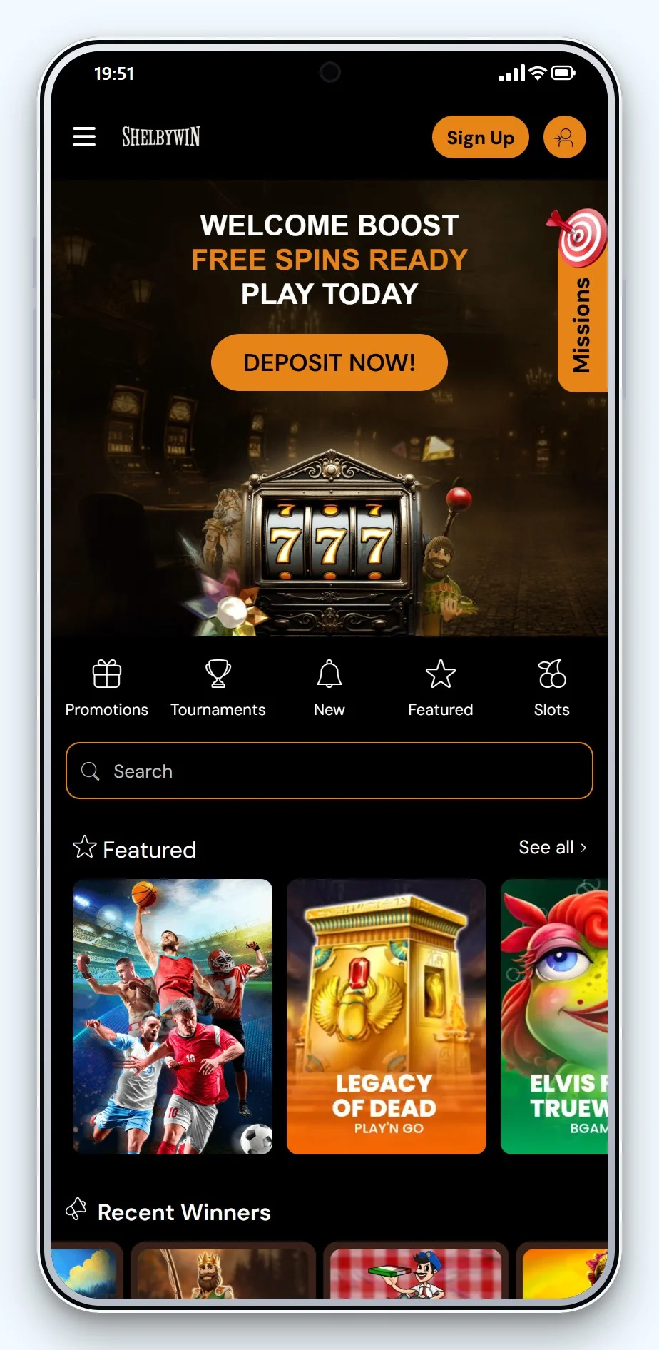 best curacao online slots: ShelbyWin on mobile