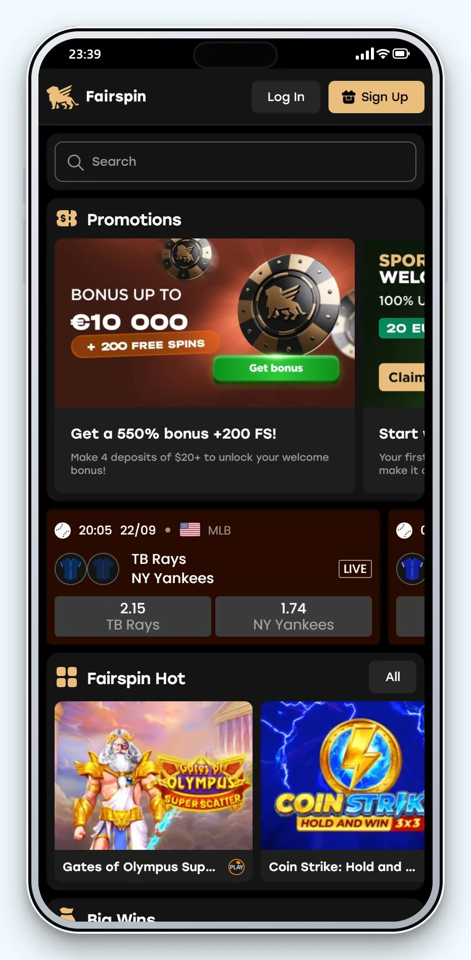 beste curacao online casino: Fairspin på mobil